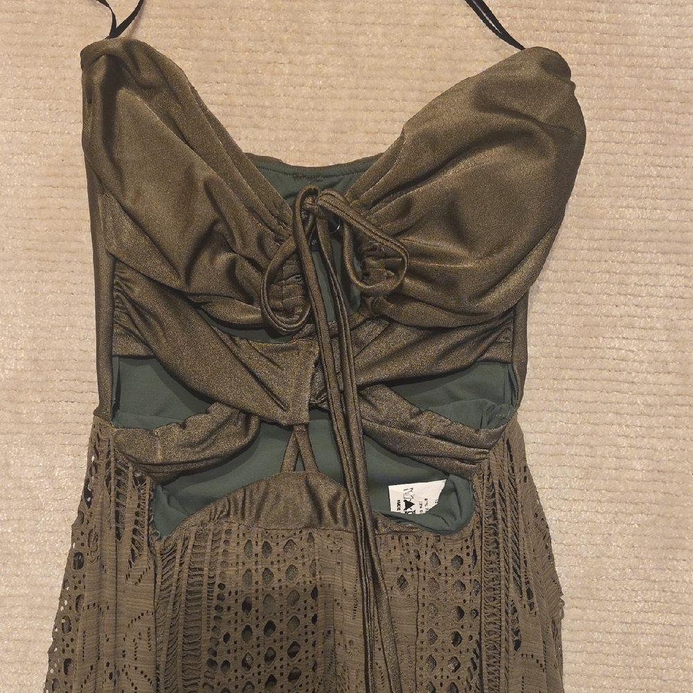 Patbo Olive Beach Dress - Picture 2 of 6
